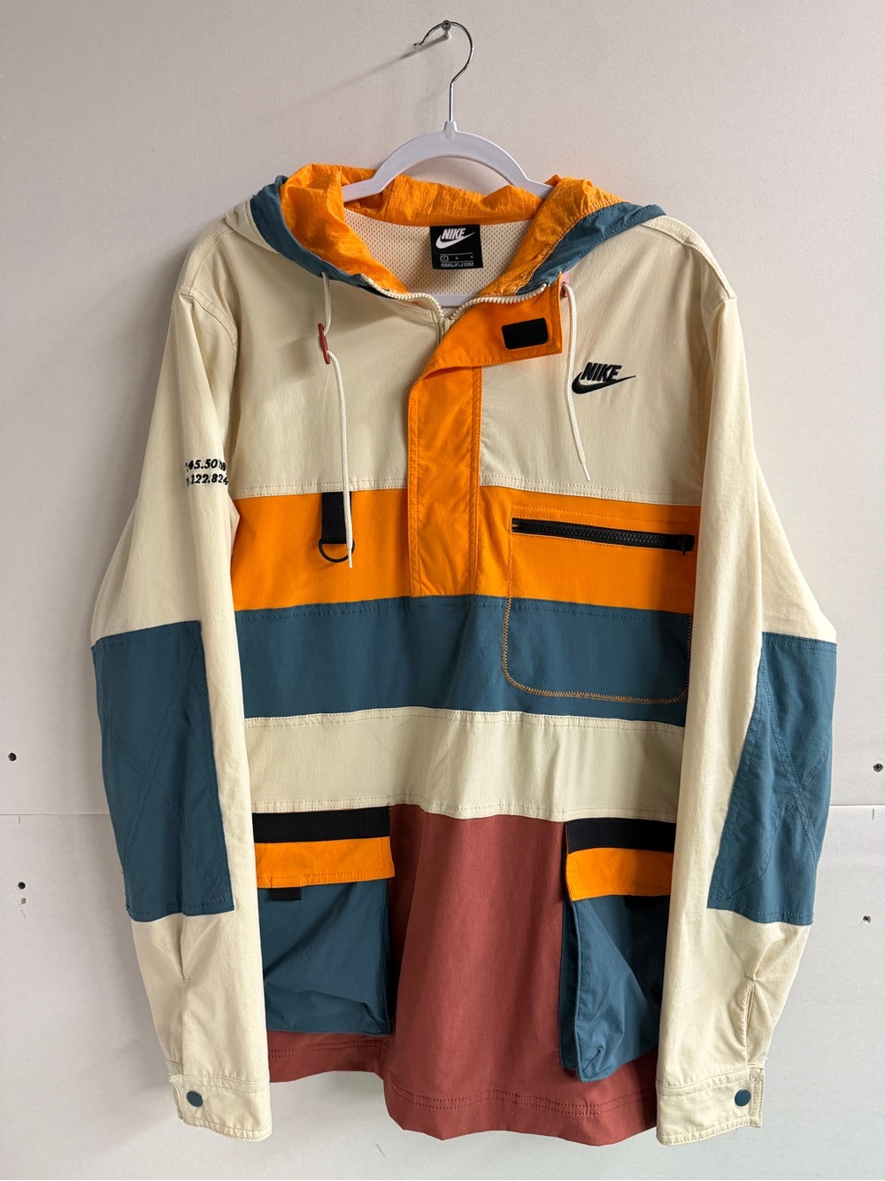 Nike Colorblock Hooded Anorak Outdoor Utility Jacket